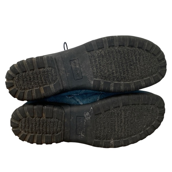 Propét Delaney Ankle Bootie Womens 11 Blue Teal Leather Full Zip Lace Up - Picture 7 of 10